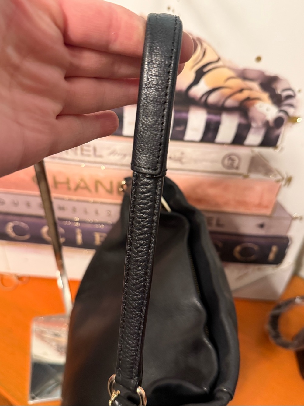 Coach Isabelle Black Pebbled Leather Hobo Bag - Picture 7 of 16